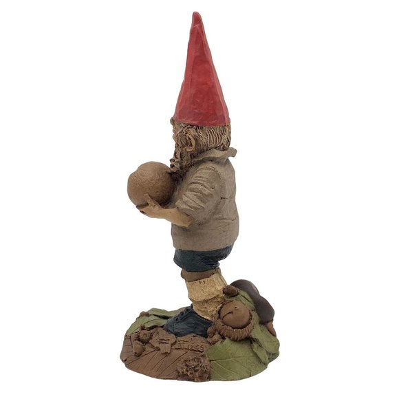 Tom Clark Gnome FIELDING Figurine #21 Soccer Goalie World Cup Buckeye COA 1986 - Picture 4 of 6